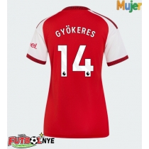 Camiseta Arsenal Viktor Gyokeres #14 Primera Equipación para mujer 2026-27 manga corta